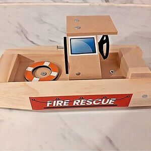 Fire Rescue Boat Home Depot Kids Workshop Kit Pin Included  NEW Sealed